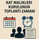 KAT MALIKLERI KURULUNUN TOPLANTI ZAMANI